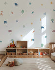 Abstract Safari Animal Wall Decals - Decals - Animals