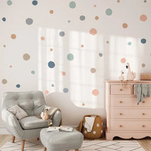 BOHO #2 polka dot Muursticker