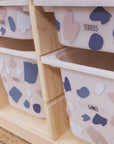 Brush Marks Cool - Storage Tub Decals Organisational Tubs