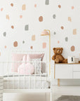 Brush Marks Neutral Wall Decal - Decals Abstract Shapes