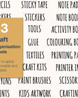 Craft Labels - Clear - Organisation Labels