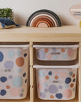 Dots Boho - Storage Tub Decals - Organisational Tubs