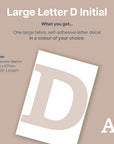 Letter D Initial Decal - Decals - Initials