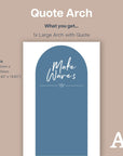 Make Waves Arch - Decals Quote Arches