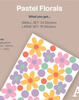 Pastel Floral Wall Decal - Decals - Florals