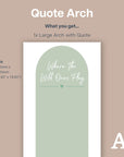 Where The Wild Ones Play Arch - Decals Quote Arches