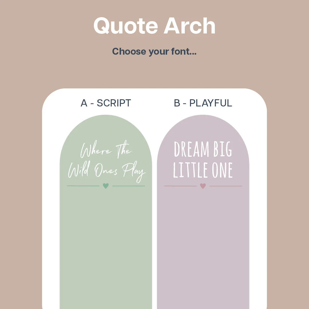 Where The Wild Ones Sleep Arch - Decals Quote Arches